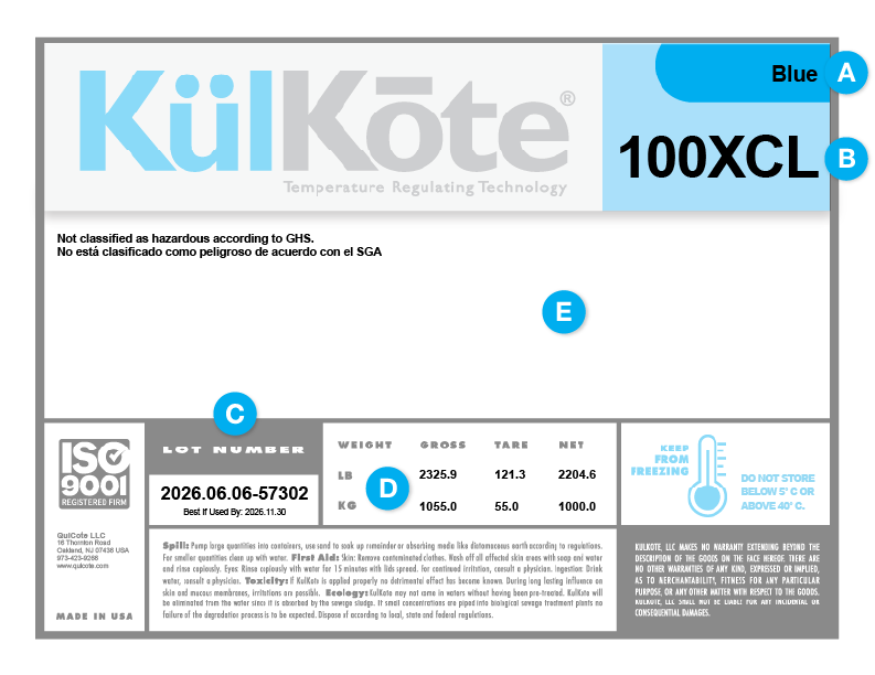 KulKote product label